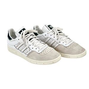 KITH x Adidas Handball Top - White Gray Navy Blue Leather Suede Lowtop Sneakers